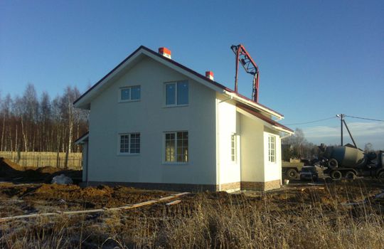 построенный дом из газобетона проекту Лидер 2010-2А-008-7Р